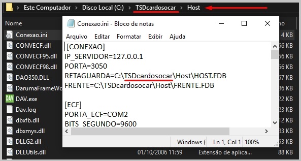 destino da instalação conecta destino